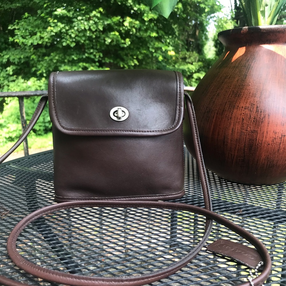 Coach Leather Vintage Tango Flap Bag